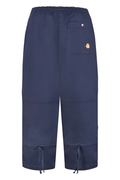 Moncler Genius Moncler X Gilga Farm Designed By Donald Glover Cotton Blend Trousers In Blue