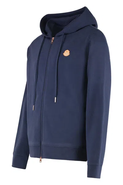 Moncler Genius Blue Moncler X Gilga Farm Zip-up Hoodie In Blue