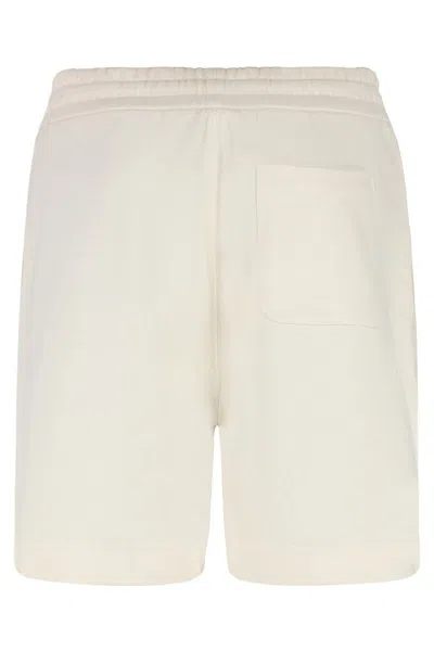 Moncler Genius Donald Glover Bermuda Shorts With Elastic Waistband In Neutral
