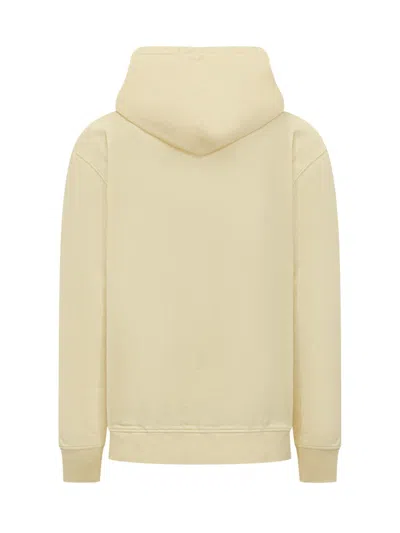 Jw Anderson Logo Embroidery Hoodie In Nude