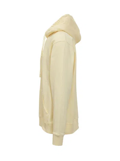 Jw Anderson Logo Embroidery Hoodie In Nude