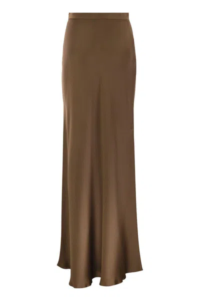 Max Mara Studio Rimini - Flowing Skirt In Envers Satin