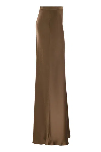 Max Mara Studio Rimini - Flowing Skirt In Envers Satin