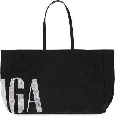 Balenciaga Black East-west Large Tote In Black