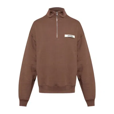 Jacquemus Le Camionneur Gros Grain In Brown