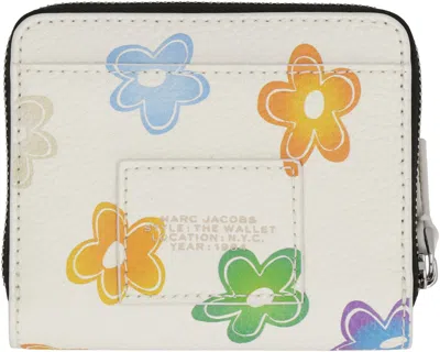 Marc Jacobs The Wild Daisy Mini Leather Wallet In Multi
