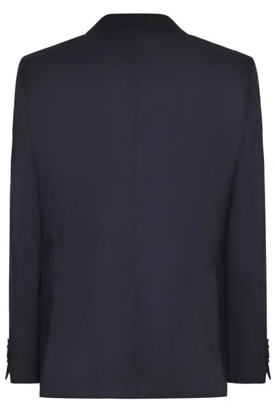 Tagliatore Three-piece Wool Suit In Black