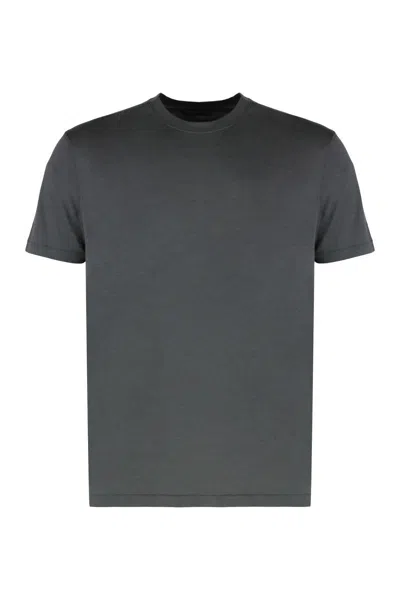 Tom Ford Cotton Blend T-shirt In Blue