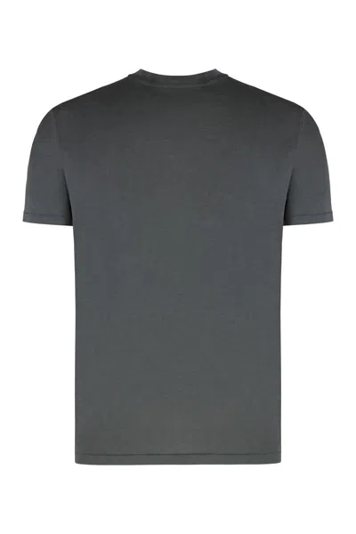 Tom Ford Cotton Blend T-shirt In Blue