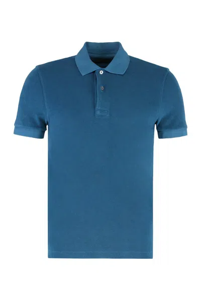 Tom Ford Towelling Polo Shirt In Multi