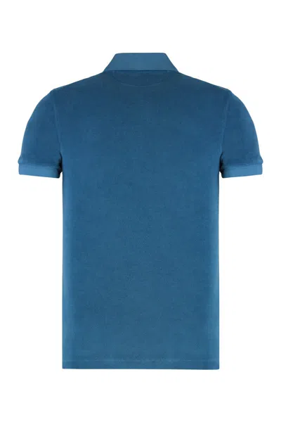 Tom Ford Towelling Polo Shirt In Multi
