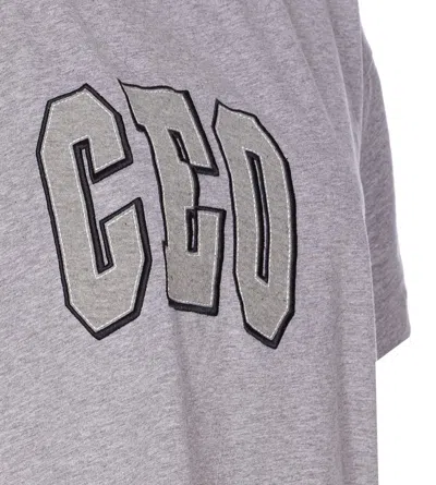 Balenciaga Boxy Ceo Team Logo T-shirt In Gray