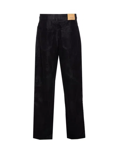 Isabel Marant Étoile Womens Black Kelvina Wide-leg Faux-leather Trousers