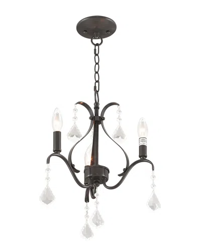 Livex Lighting Livex Caterina 3-light English Bronze Mini Chandelier In Black