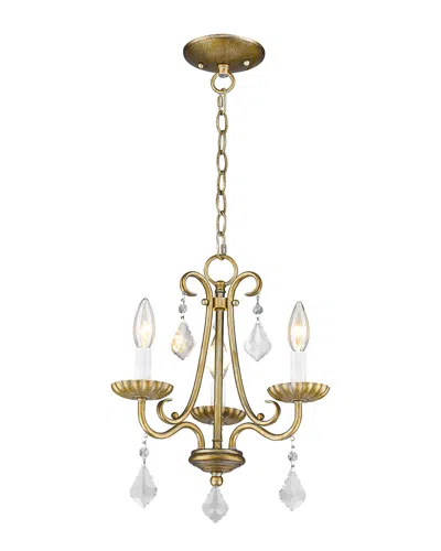 Livex Lighting Livex Daphne 3-light Agl Mini Chandelier In Gold