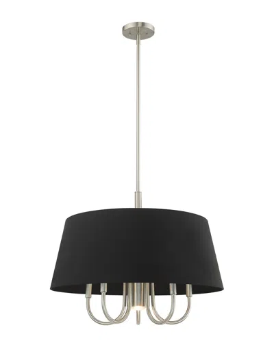 Livex Lighting Livex Belclaire 4 Lt Brushed Nickel Pendant Chandelier