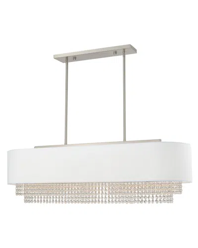 Livex Lighting Livex Carlisle 5 Light Brushed Nickel Linear Chandelier