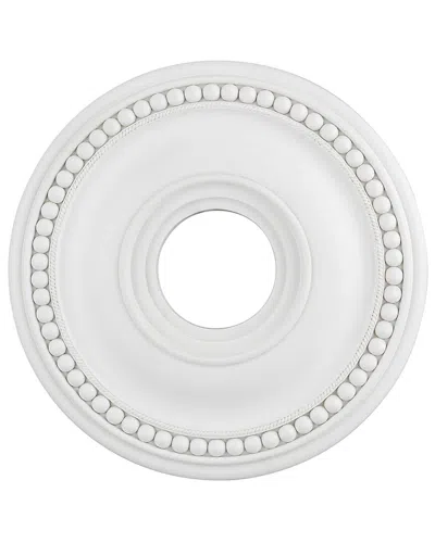 Livex Lighting Hand Applied White Ceiling Medallion