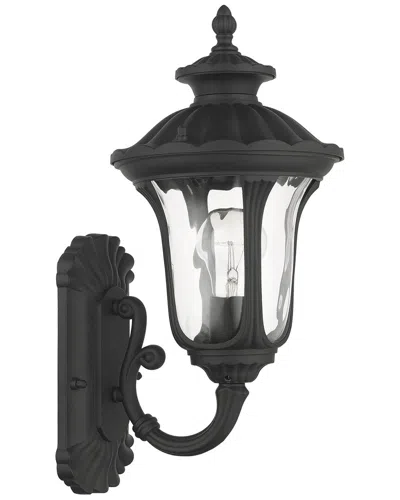 Livex Lighting 1 Light Textured Black Small Up Outdoor Wall Lantern In Black