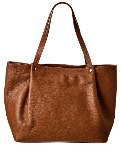 Italian Leather Top Handle Tote