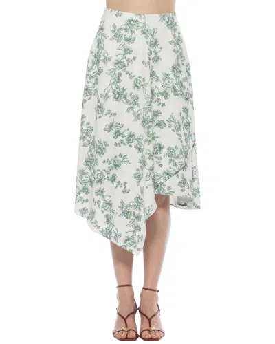 Alexia Admor Jess Asymmetric Skirt In White