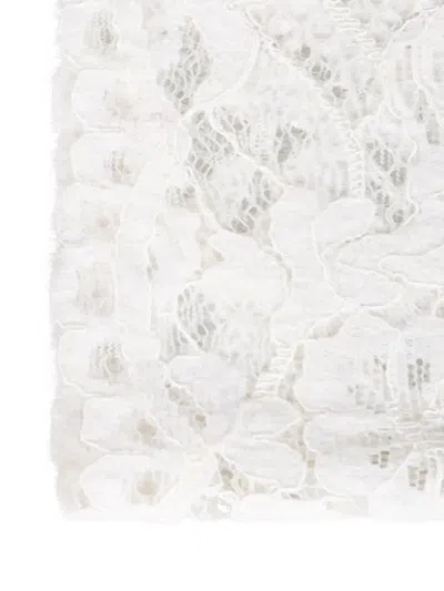 Gaynor-bongard Floral-lace Scarf In Neutral