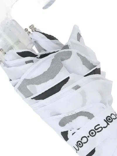 10 Corso Como Logo-print Umbrella In Neutral