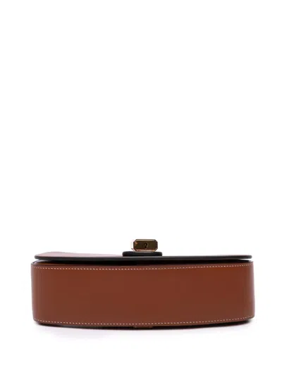 Pre-owned Celine 2022 Smooth Calfskin Tabou Clutch On Strap Satchel