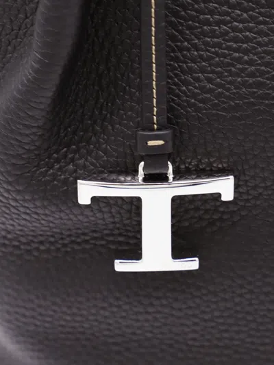 Tod's Drawstring Leather Tote Bag