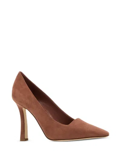 Manolo Blahnik 105mm Moira Suede Pointed-toe Pumps