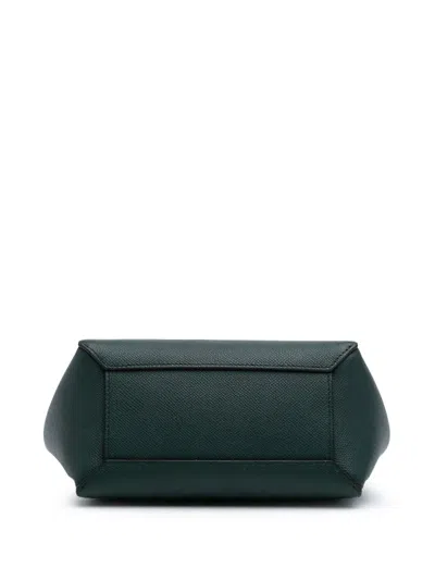 Pre-owned Celine 2020 Nano Grained Calfskin Belt Bag Satchel In Green