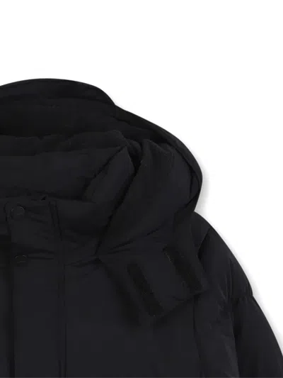 Hugo Boss Hooded Puffer Jacket In Black