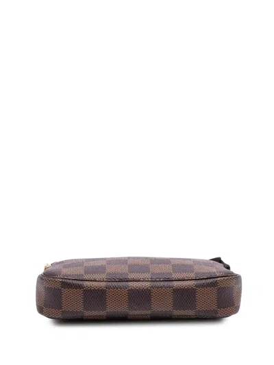 Pre-owned Louis Vuitton 2020 Damier Ebene Mini Pochette Accessoires Handbag