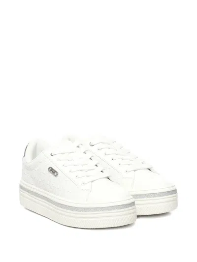 Liu •jo Logo-detail Platform Sneakers In White