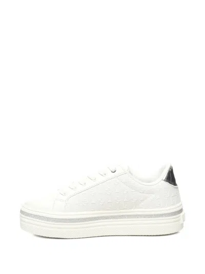 Liu •jo Logo-detail Platform Sneakers In White