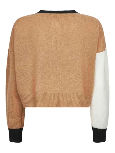 Marni Pink Color Block Cashmere Cardigan