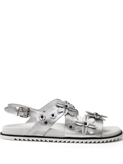 Tod's Flower-embellished Buckle Sandals