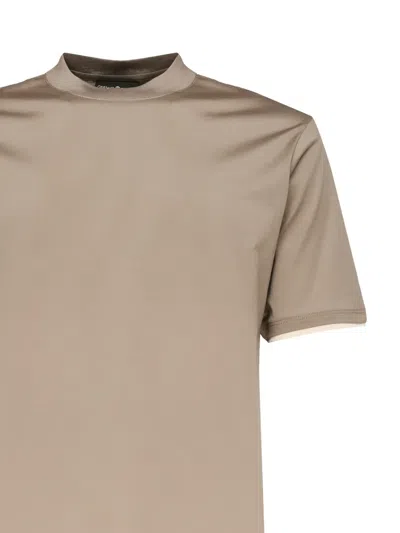 Giuliano Galiano Crew-neck Short-sleeve T-shirt In Gray