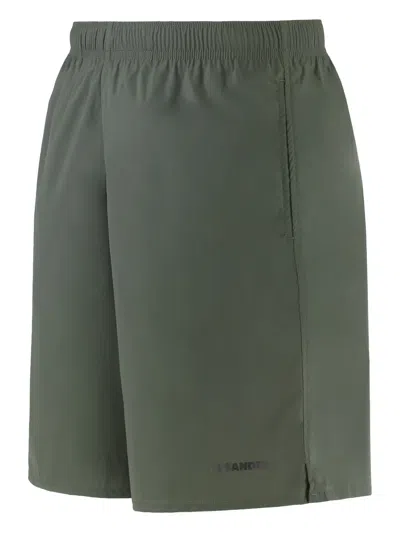 Jil Sander Drawstring-pocket Swim Shorts In Gray