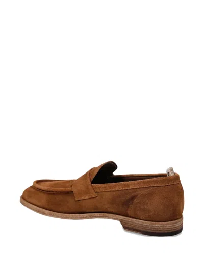 Officine Creative Leather Loafers In Brown