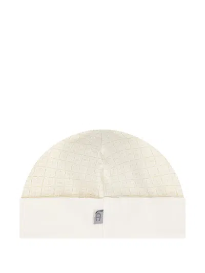 Aigner Logo-pattern Beanie In Neutral