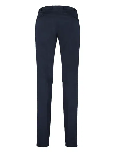 The (alphabet) Stretch-cotton Chino Trousers In Blue