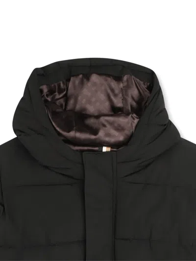 Bosswear Hooded Padded Coat In Black
