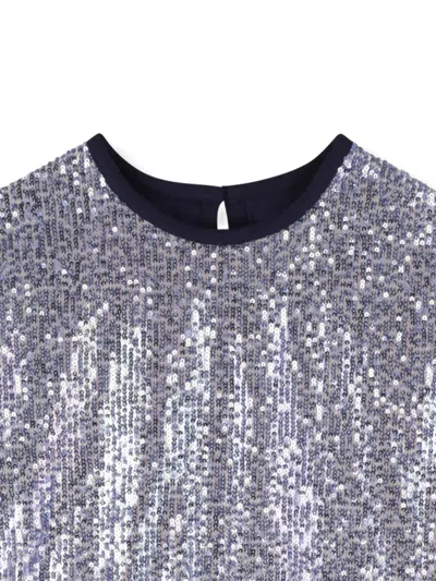 Billieblush Sequin-embellished Tulle Dress In Black