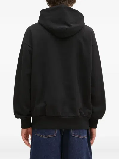 Aries Graphic-print Drawstring Hoodie In Blue