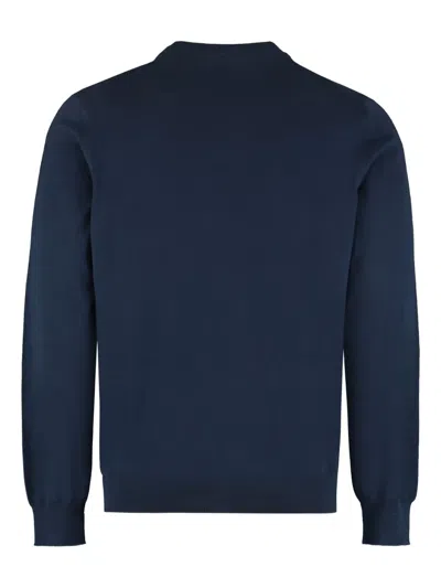 The (alphabet) Cotton Sweater In Blue