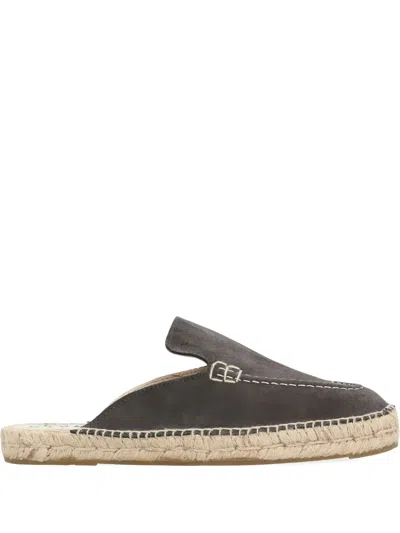 Manebi Suede Espadrilles In Gray