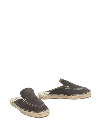 Manebi Suede Espadrilles In Gray