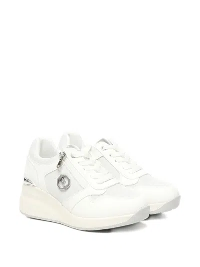 Byblos Panelled Sneakers In White