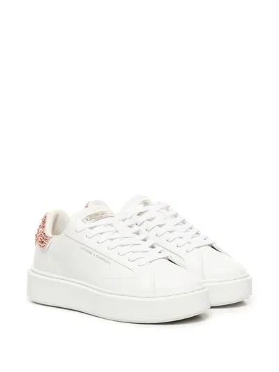 Crime London Crystal-embellished Platform Trainers